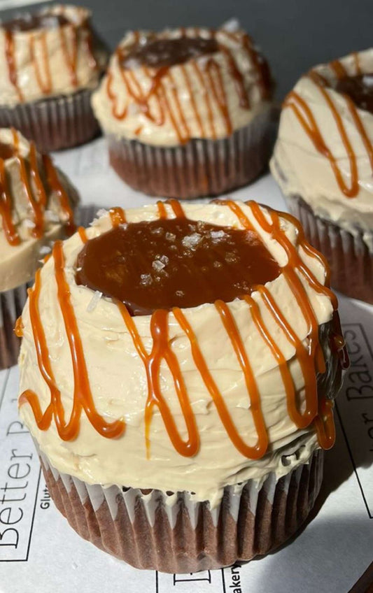 Chocoffee Salted Caramel Cupcakes (Box of 6)