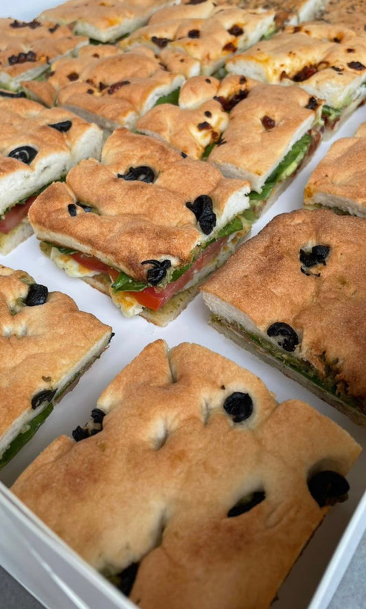 Mini Focaccia Sandwiches (Box of 24)